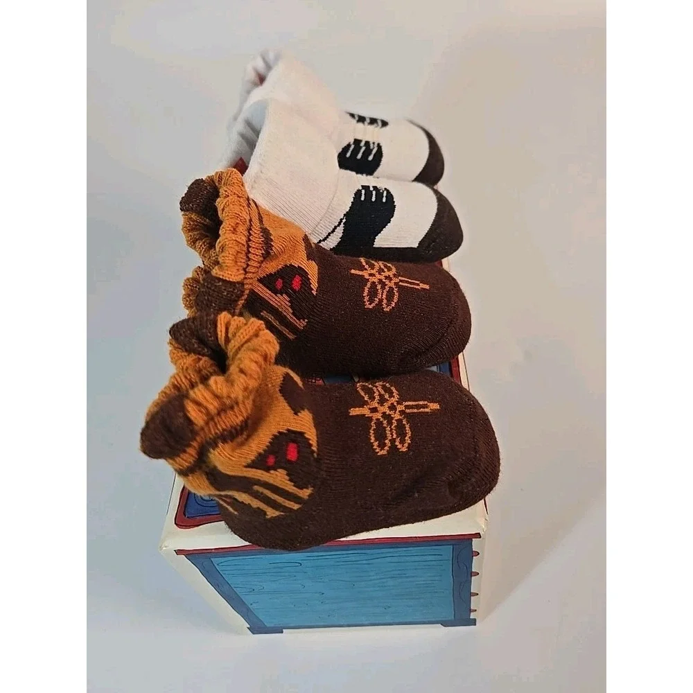 0-9 months Shoe Socks Booties Baby Shower Cowboy Gift Set‎ New